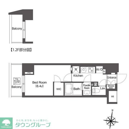 コンフォリア森下リバーサイドの物件間取画像